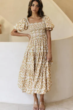 Spring Break Dresses|Bump Friendly>Hello Molly Land And Sky Maxi Dress Yellow