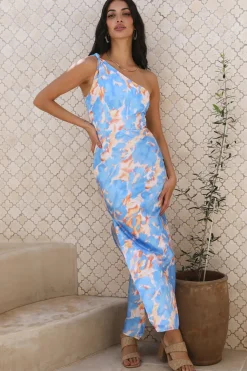 Cocktail Dresses|Vacation Dresses>Hello Molly Last Time Maxi Dress Blue