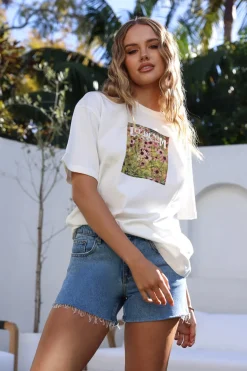 T-Shirts|Shirts>Lee Baggy Recycled Cotton Tee Floral Dreams