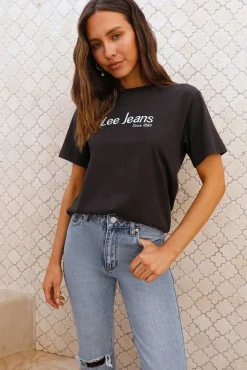 Shirts|Cropped>Lee Classic Tee Off-Kilter Black
