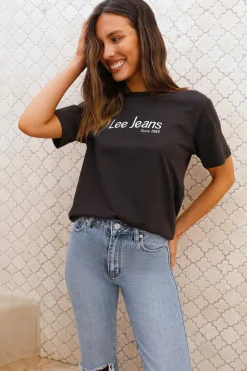Shirts|Cropped>Lee Classic Tee Off-Kilter Black