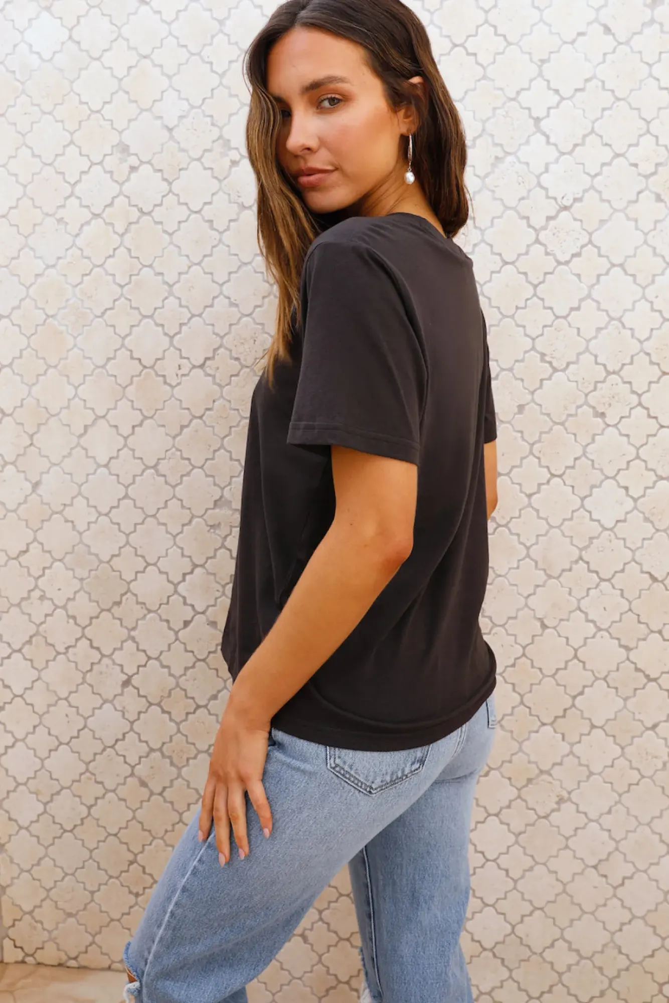 Shirts|Cropped>Lee Classic Tee Off-Kilter Black