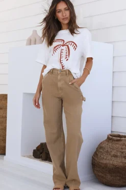 Pants|Jeans>Lee High Baggy Carpenter Jeans Organic Tan