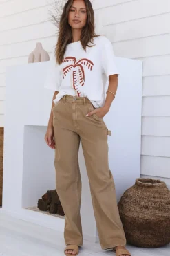 Pants|Jeans>Lee High Baggy Carpenter Jeans Organic Tan