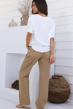 Pants|Jeans>Lee High Baggy Carpenter Jeans Organic Tan