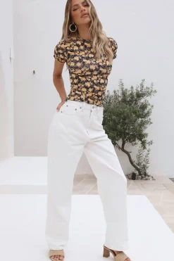 Pants|Jeans>Lee High Baggy Jean Organic White