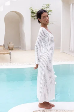 Brunch Dresses|Casual Dresses>Hello Molly Leilani Knit Maxi Dress White