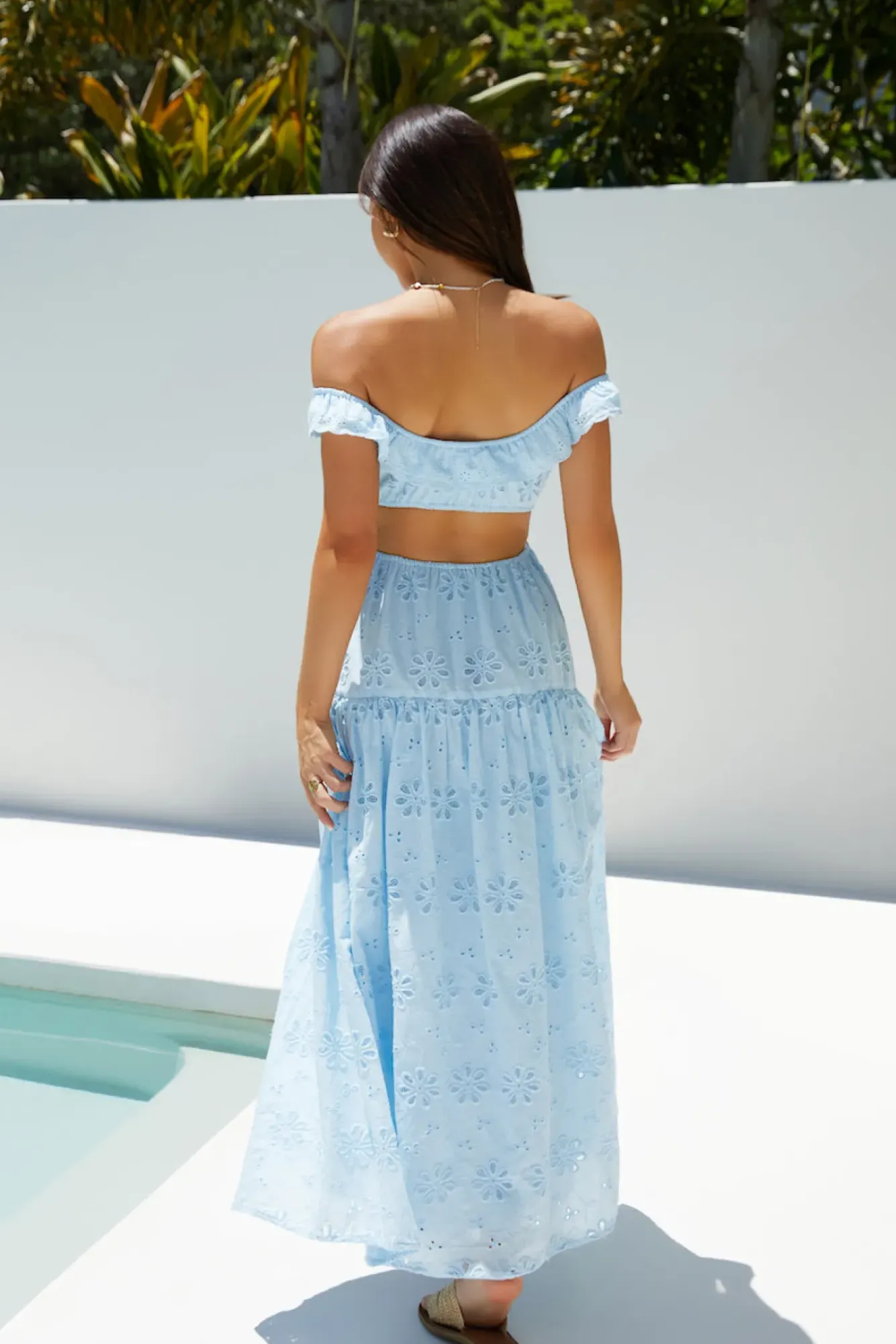 Cocktail Dresses|Vacation Dresses>Hello Molly Lemon Blossom Maxi Dress Blue