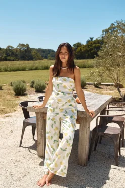 Two-Piece Pants Set>Hello Molly Lemon Drop Set Yellow