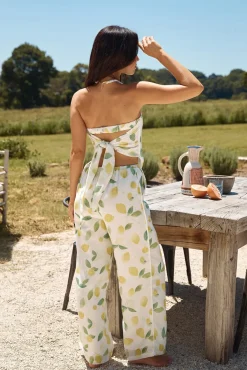 Two-Piece Pants Set>Hello Molly Lemon Drop Set Yellow