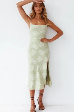 Spring Break Dresses|Summer Dresses>Hello Molly Leora Midi Dress Green