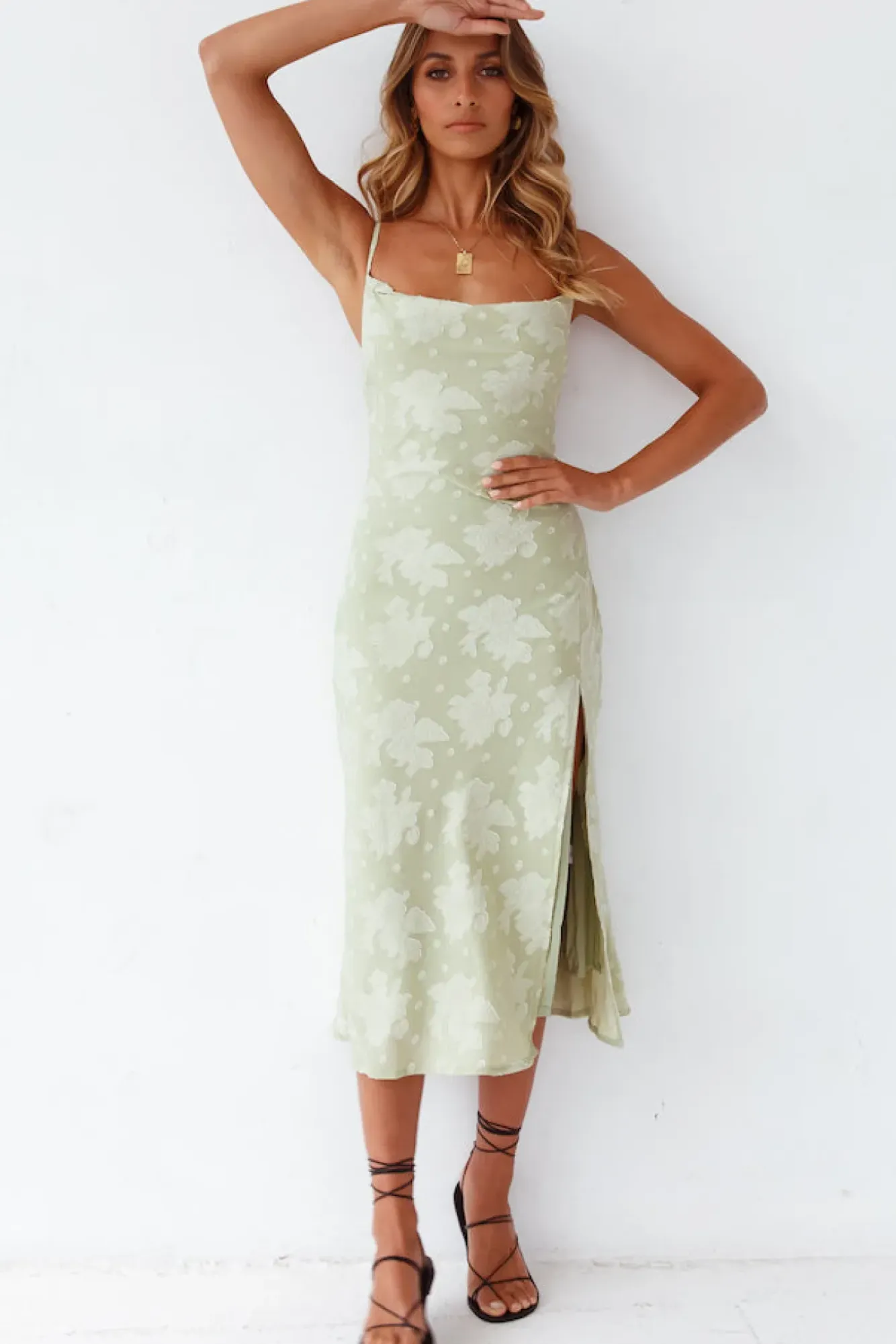 Spring Break Dresses|Summer Dresses>Hello Molly Leora Midi Dress Green