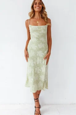 Spring Break Dresses|Summer Dresses>Hello Molly Leora Midi Dress Green
