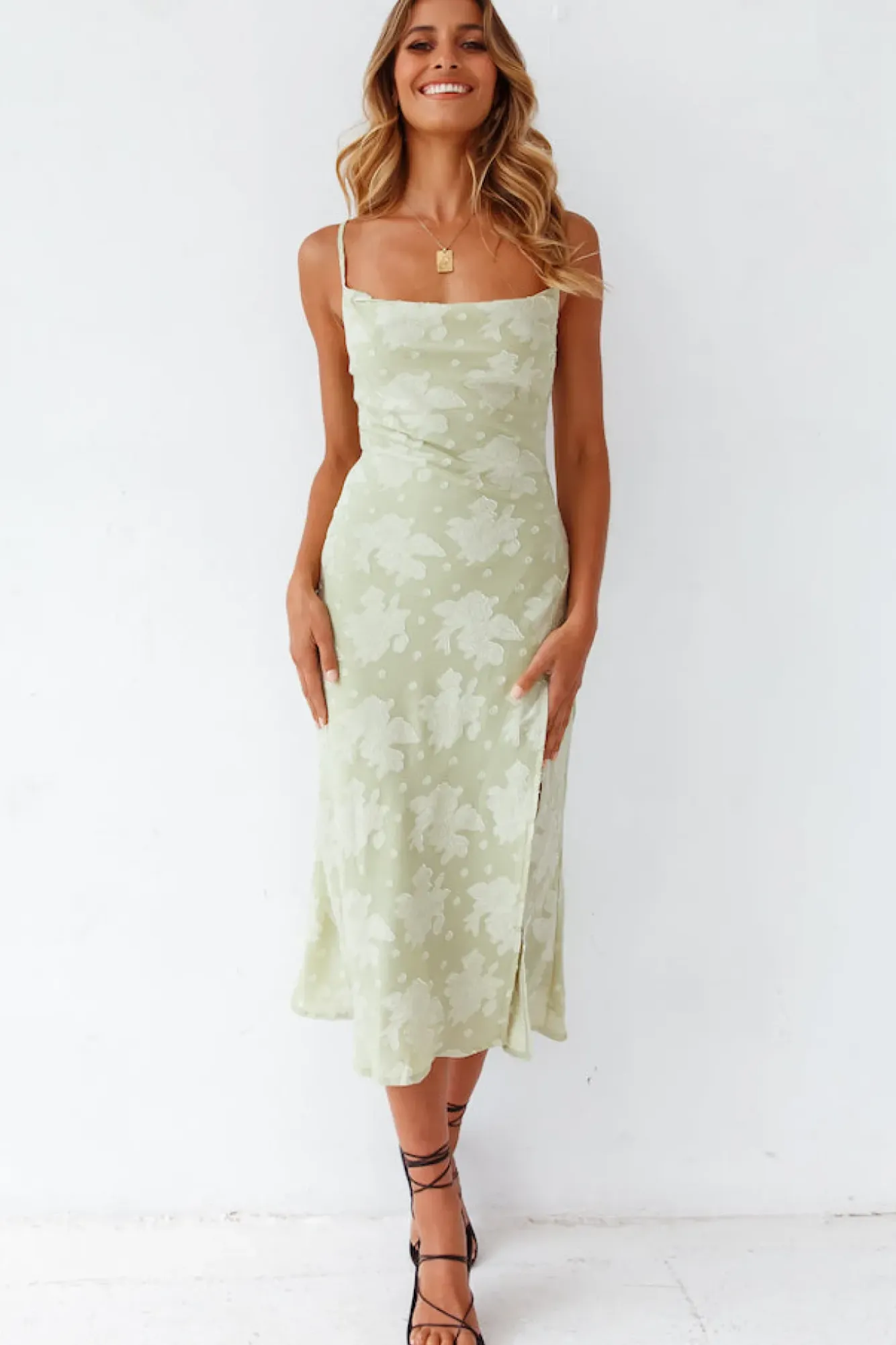 Spring Break Dresses|Summer Dresses>Hello Molly Leora Midi Dress Green