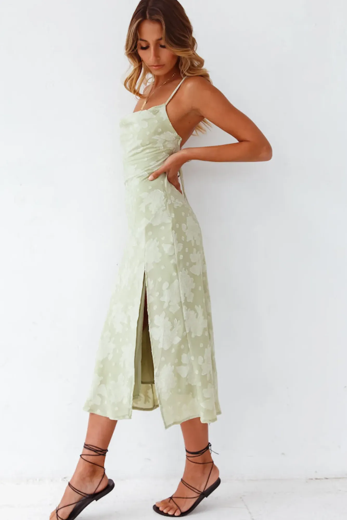 Spring Break Dresses|Summer Dresses>Hello Molly Leora Midi Dress Green