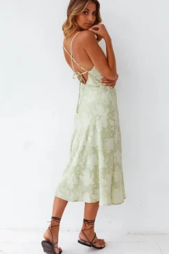 Spring Break Dresses|Summer Dresses>Hello Molly Leora Midi Dress Green
