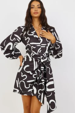 Vacation Dresses|Spring Break Dresses>Hello Molly Less I Know Dress Black