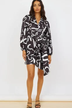 Vacation Dresses|Spring Break Dresses>Hello Molly Less I Know Dress Black