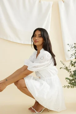Vacation Dresses|Spring Break Dresses>Hello Molly Let It Shine Mini Dress White