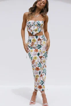 Skirts|Skirt And Top Sets>Hello Molly Let's Dance Maxi Skirt Multi