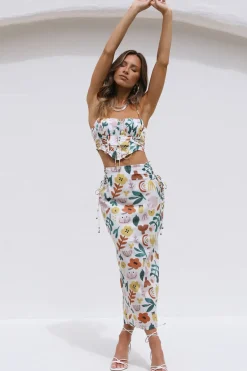 Skirts|Skirt And Top Sets>Hello Molly Let's Dance Maxi Skirt Multi