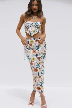 Skirts|Skirt And Top Sets>Hello Molly Let's Dance Maxi Skirt Multi