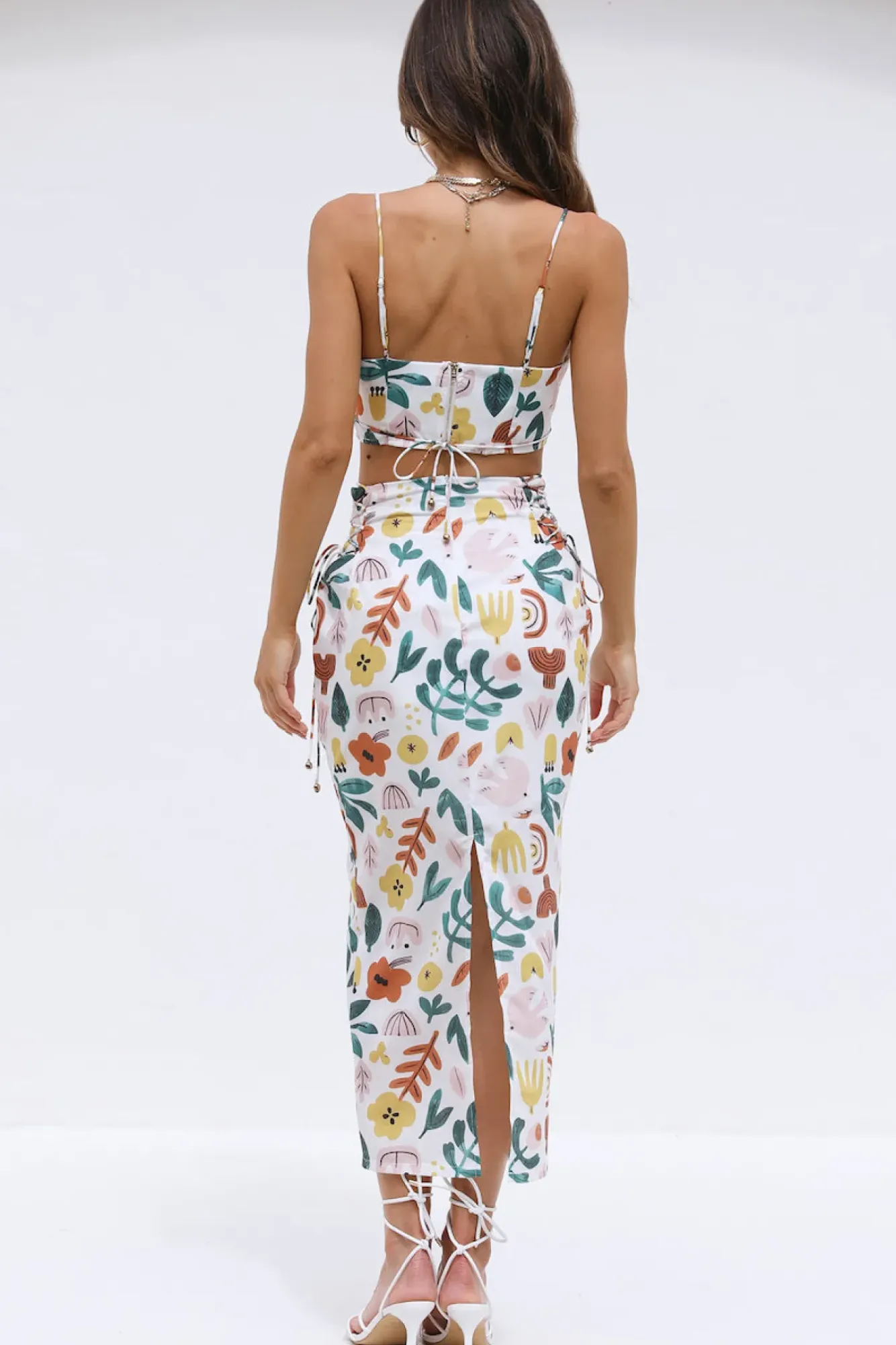 Skirts|Skirt And Top Sets>Hello Molly Let's Dance Maxi Skirt Multi