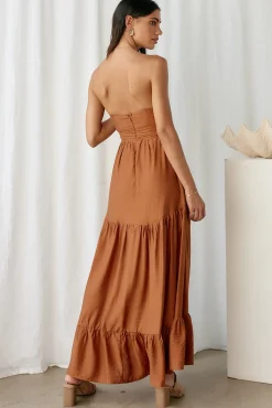 Vacation Dresses|Spring Break Dresses>Hello Molly Let's Fly Away Maxi Dress Tan