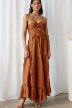 Vacation Dresses|Spring Break Dresses>Hello Molly Let's Fly Away Maxi Dress Tan