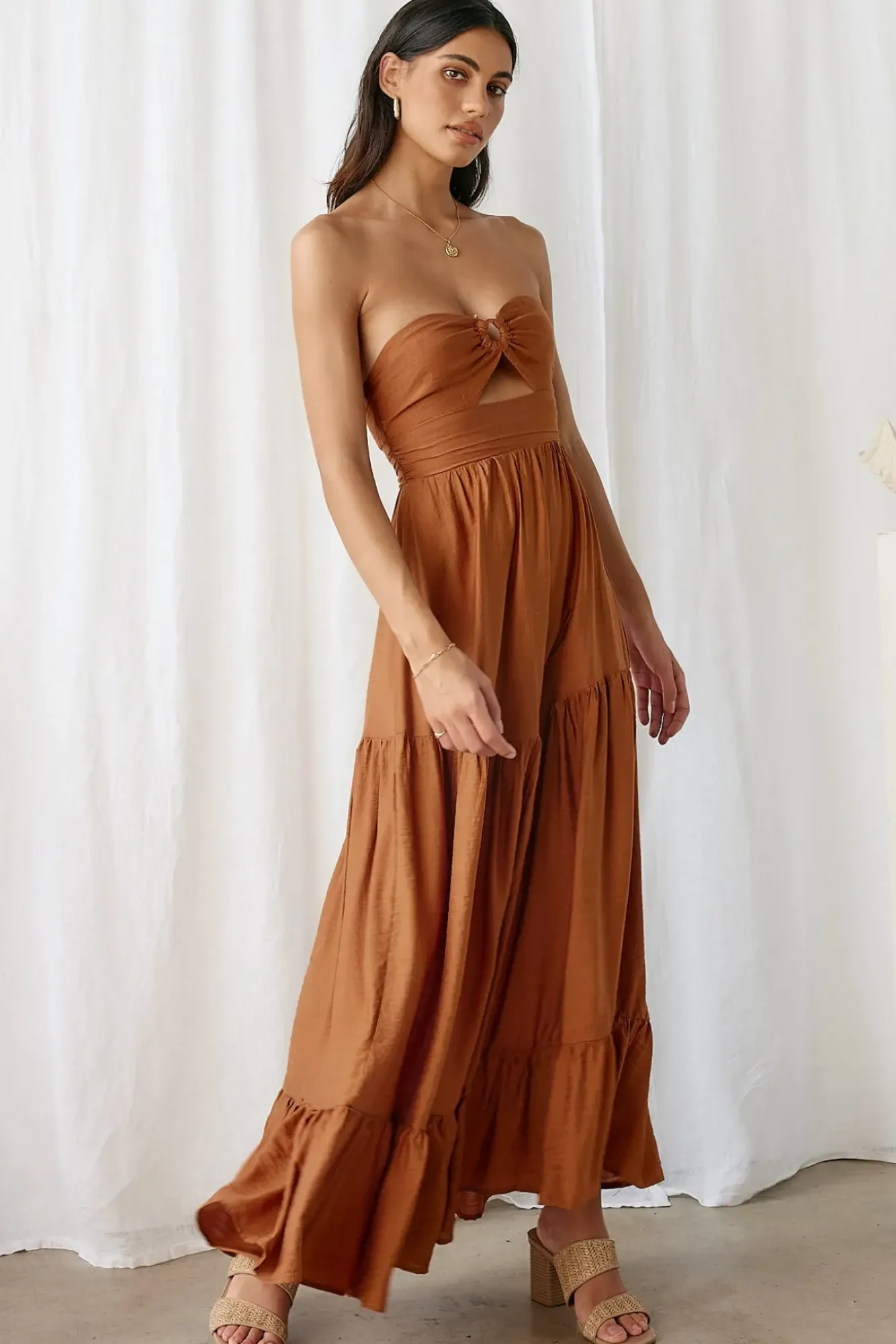 Vacation Dresses|Spring Break Dresses>Hello Molly Let's Fly Away Maxi Dress Tan