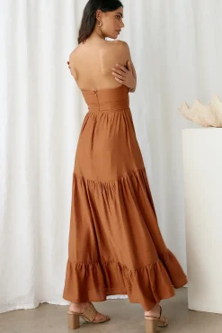 Vacation Dresses|Spring Break Dresses>Hello Molly Let's Fly Away Maxi Dress Tan