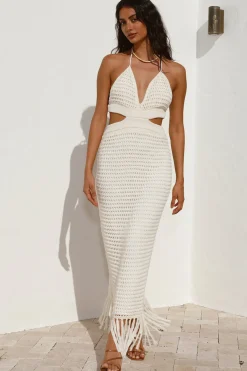 Vacation Dresses|Spring Break Dresses>Hello Molly Let This Go Maxi Dress White