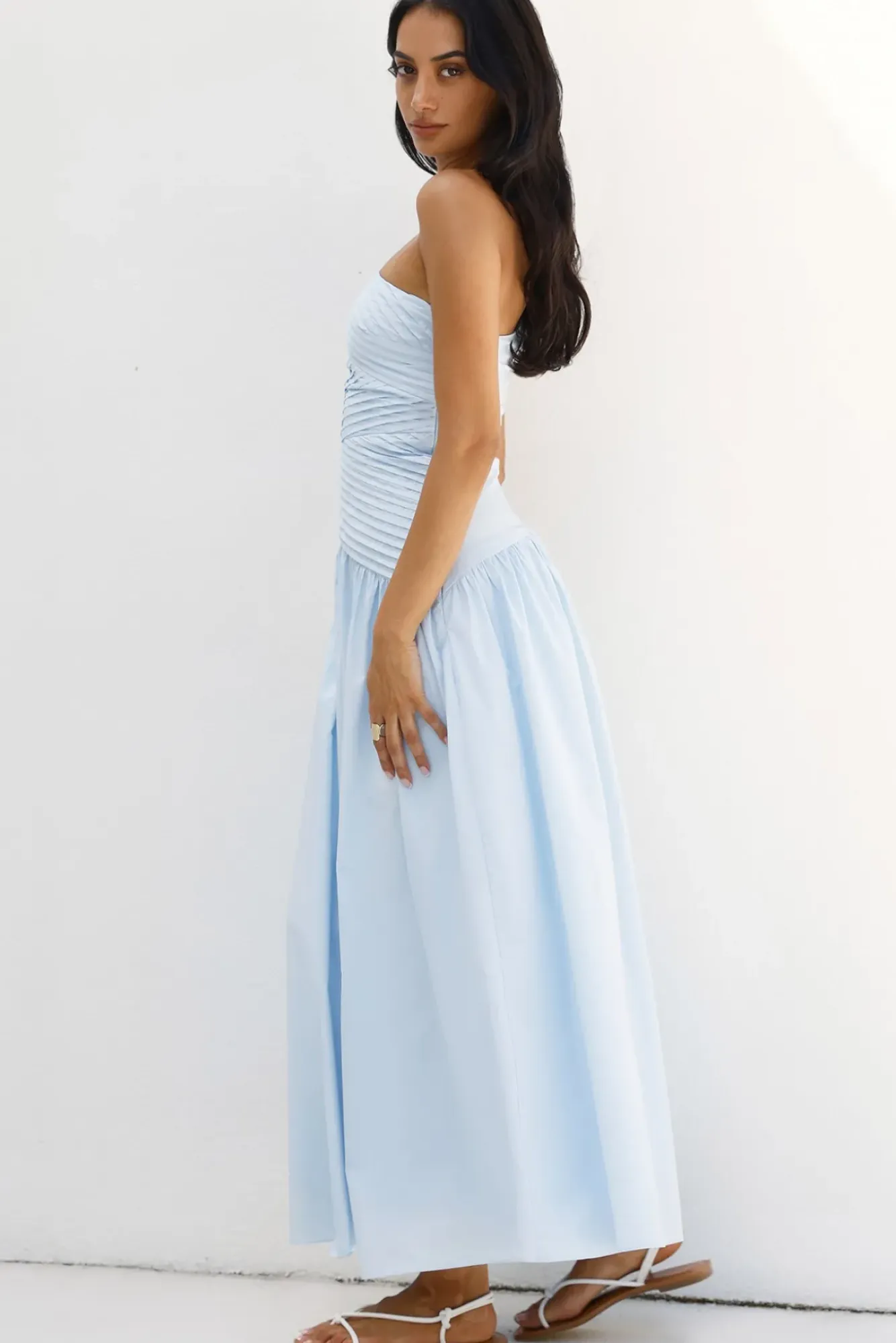 Wedding Guest Dresses|Vacation Dresses>Hello Molly Lexi Love One Shoulder Maxi Dress Blue