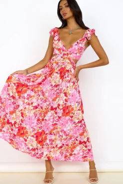 Vacation Dresses|Spring Break Dresses>Hello Molly Life Of The Party Maxi Dress Pink
