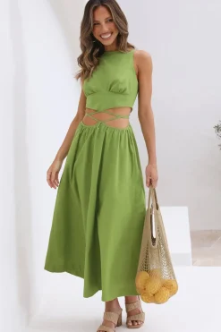 Wedding Guest Dresses|Casual Dresses>Hello Molly Lifetime Maxi Dress Green