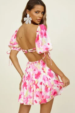 Vacation Dresses|Spring Break Dresses>Hello Molly Light It Up Dress Pink