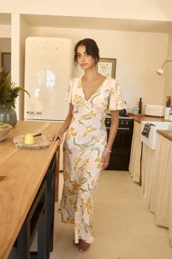 Vacation Dresses|Brunch Dresses>Hello Molly Lights On Midi Dress Multi