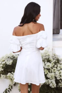 Spring Break Dresses|Casual Dresses>Hello Molly Lil Hearts Dress White