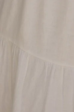 Brunch Dresses|Summer Dresses>Fortunate One Liliana 100% Linen Maxi Dress White