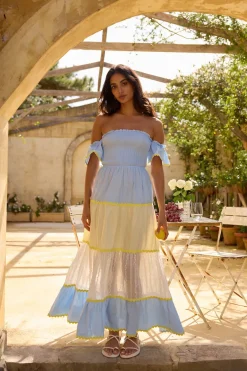 Wedding Guest Dresses|Vacation Dresses>Hello Molly Lillis and Lemons Maxi Dress Blue