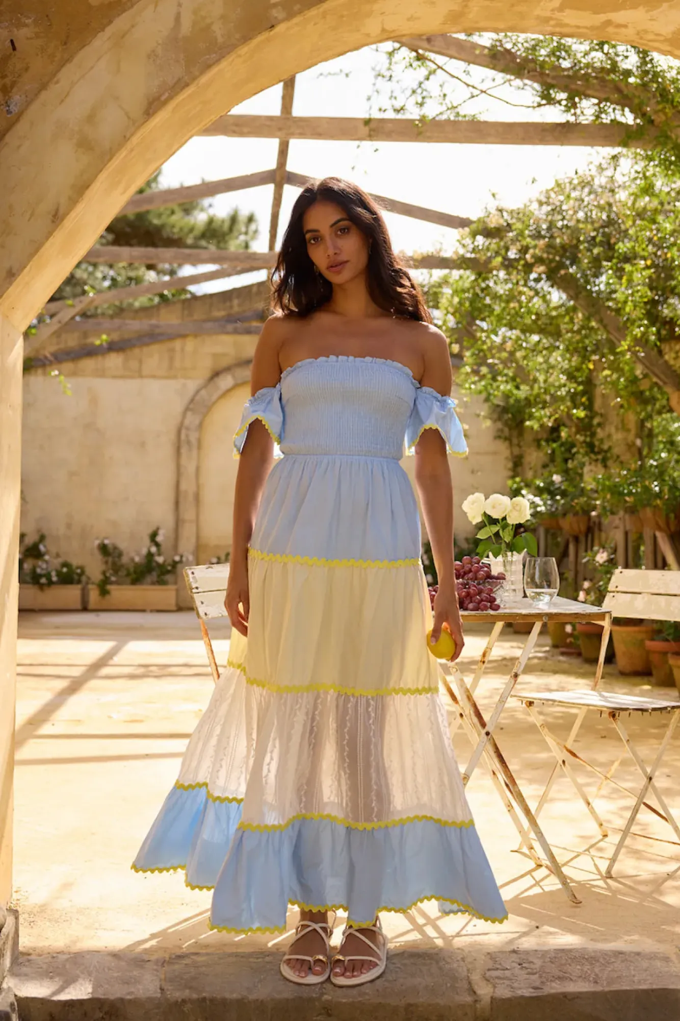 Wedding Guest Dresses|Vacation Dresses>Hello Molly Lillis and Lemons Maxi Dress Blue