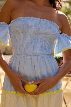 Wedding Guest Dresses|Vacation Dresses>Hello Molly Lillis and Lemons Maxi Dress Blue