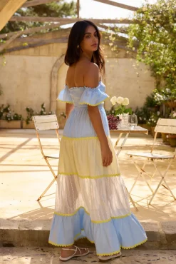 Wedding Guest Dresses|Vacation Dresses>Hello Molly Lillis and Lemons Maxi Dress Blue