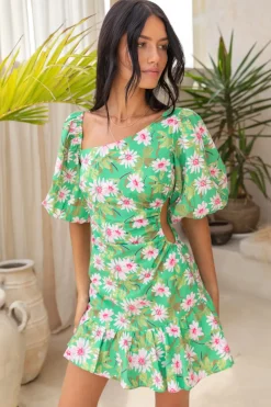 Vacation Dresses|Spring Break Dresses>Hello Molly Lilypond Dress Green