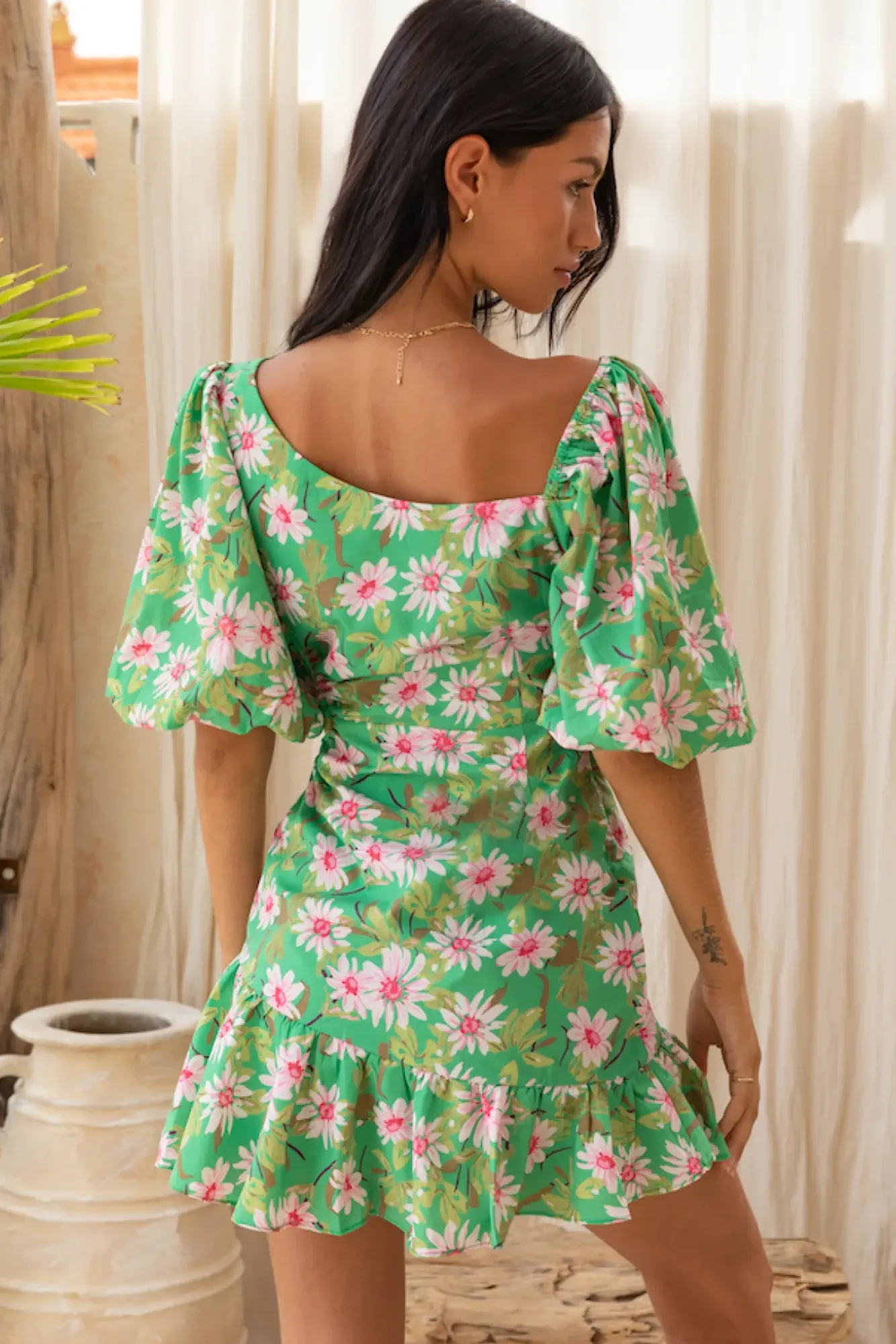 Vacation Dresses|Spring Break Dresses>Hello Molly Lilypond Dress Green