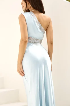 Wedding Guest Dresses|Formal Dresses>Hello Molly Limitless Love Satin Maxi Dress Blue