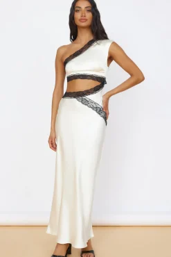 Formal Dresses|Bridesmaid Dresses>Hello Molly Limitless Love Satin Maxi Dress Champagne