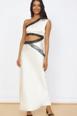 Formal Dresses|Bridesmaid Dresses>Hello Molly Limitless Love Satin Maxi Dress Champagne