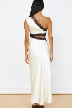 Formal Dresses|Bridesmaid Dresses>Hello Molly Limitless Love Satin Maxi Dress Champagne
