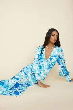 Wedding Guest Dresses|Cocktail Dresses>Hello Molly Limitless Possibilities Maxi Dress Blue